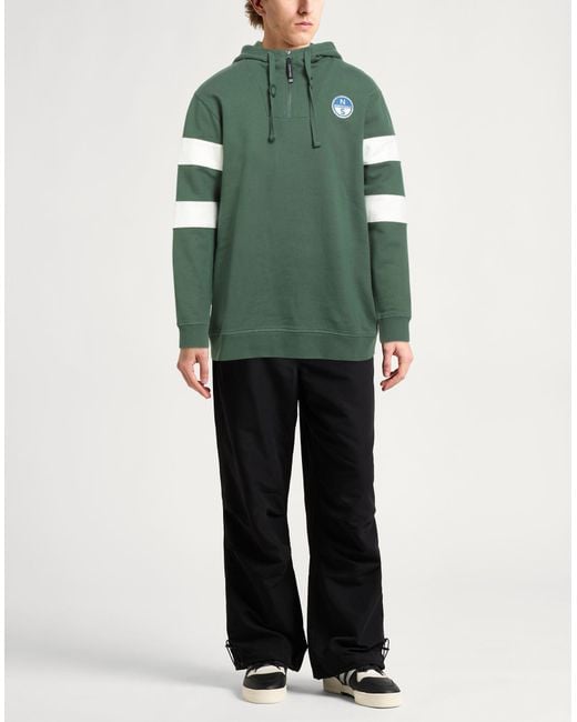 North Sails Green Sweatshirt Cotton for men