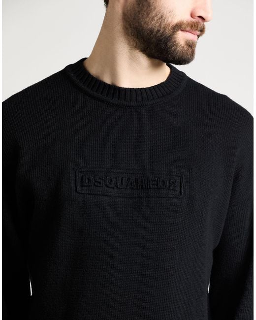 DSquared² Black Jumper for men