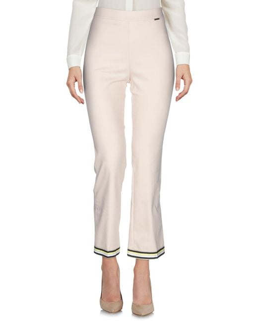 Nenette White Pants Cotton, Polyamide, Elastane