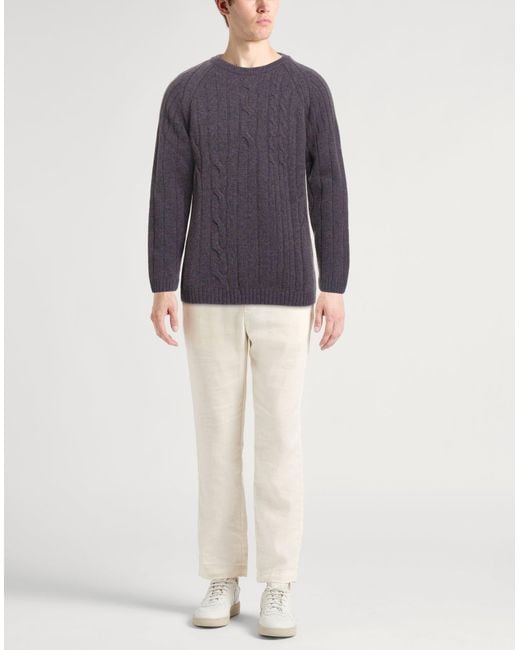 Daniele Fiesoli Blue Sweater Merino Wool for men