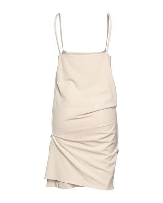 The Attico White Mini Dress Polyester, Viscose, Elastane