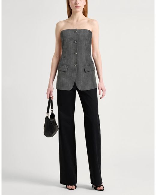 ViCOLO Gray Top Polyester, Viscose, Elastane