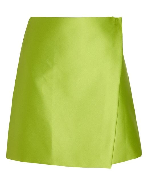 Philosophy Di Lorenzo Serafini Green Lime Mini Skirt Polyester
