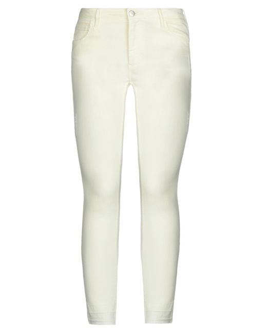 Reiko White Light Jeans Cotton, Elastane