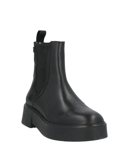 Tommy Hilfiger Black Ankle Boots