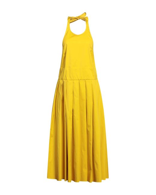 Max Mara Yellow Midi Dress