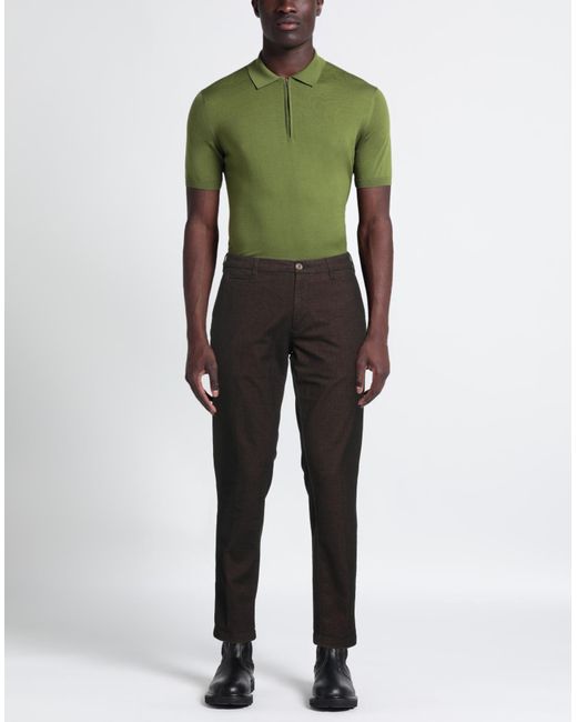 40weft Black Pants Cotton, Polyester, Viscose, Elastane for men