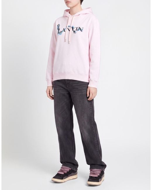 Lanvin Pink Light Sweatshirt Cotton