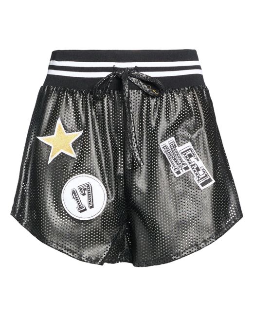 Marc Ellis Black Shorts & Bermuda Shorts Polyester, Polyurethane