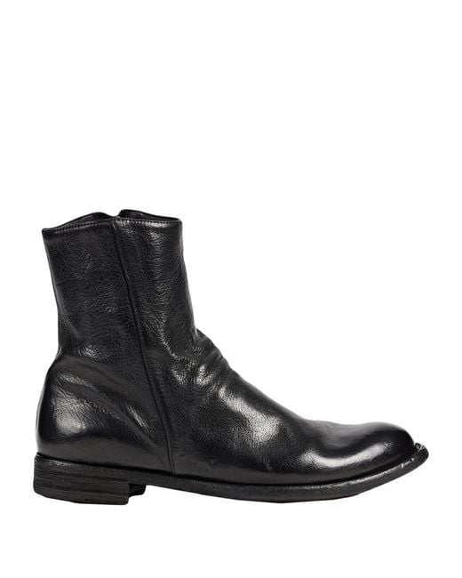 Officine Creative Leather Ankle Boots in Black | Lyst