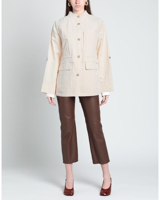 Woolrich Natural Overcoat & Trench Coat
