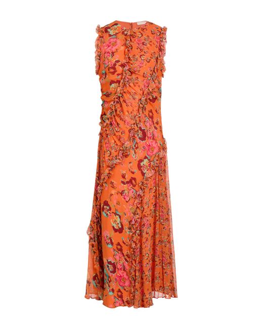 Ulla Johnson Orange Midi Dress