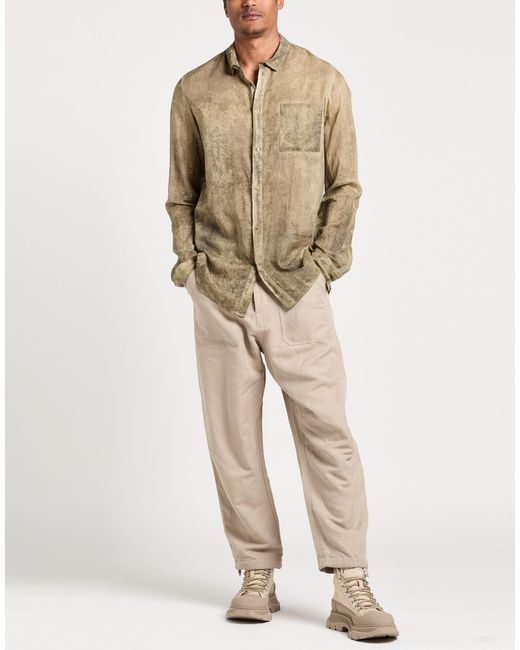 Camisa Masnada de hombre de color Green