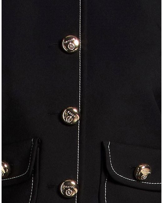Sandro Black Jacket Polyester, Elastane