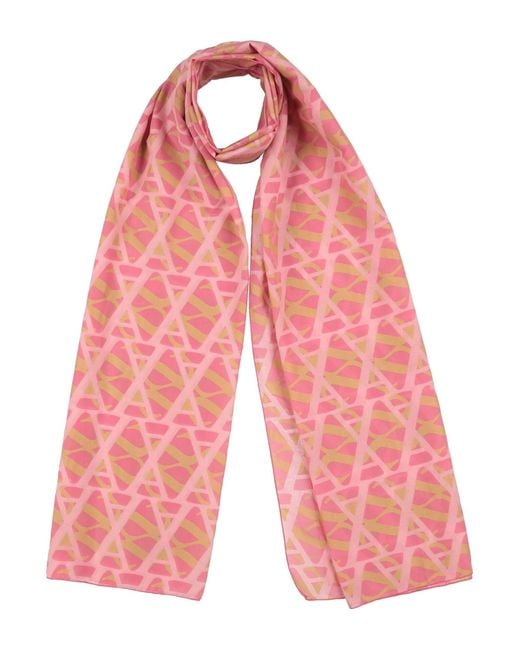 ALESSIA SANTI Red Scarf Cotton, Silk