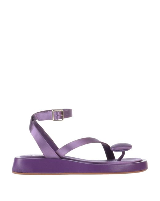 GIA RHW Purple Thong Sandal