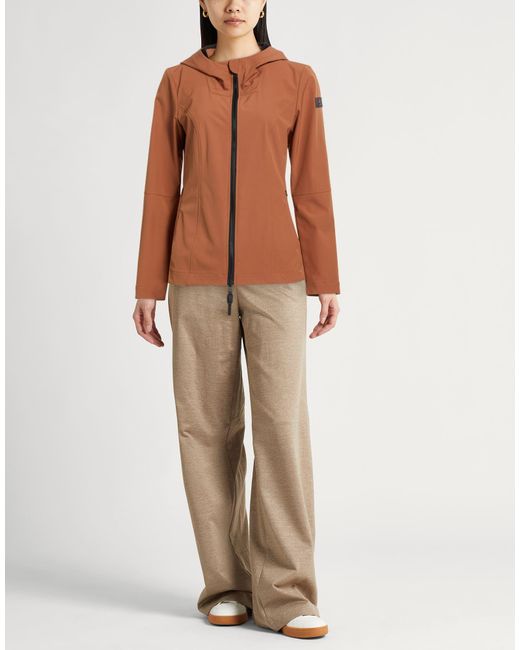 Peuterey Brown Jacket Polyester, Elastane