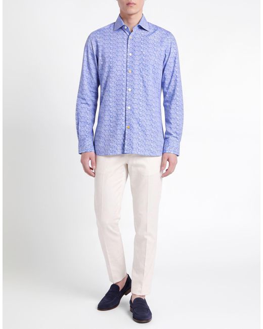 Camicia di Kiton in Blue da Uomo