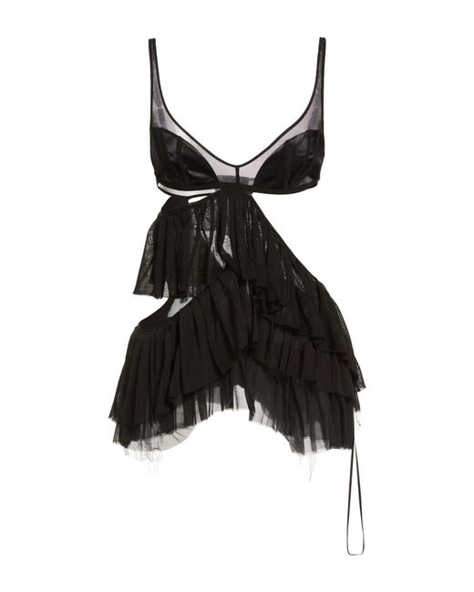 The Attico Black Top Viscose, Polyamide