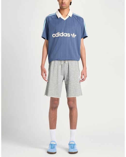 Autry Gray Shorts & Bermuda Shorts Cotton, Elastane for men