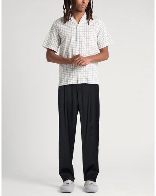 Laneus Black Pants Virgin Wool for men