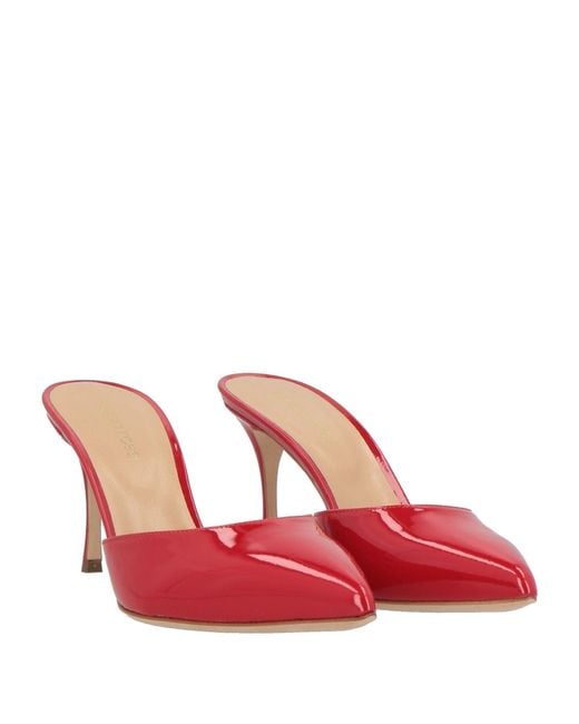 Sergio Rossi Red Mules & Clogs