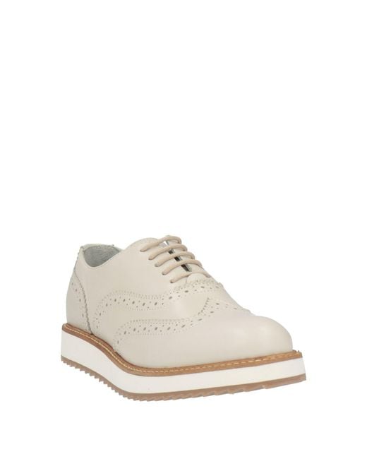 Cerruti 1881 White Lace-Up Shoes