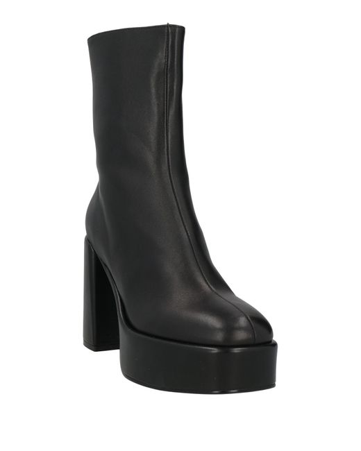 Jeannot Black Ankle Boots Leather