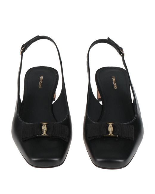 Ferragamo Black Pumps Leather