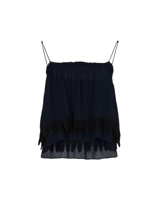 10 Crosby Derek Lam Top da donna di colore blu 10 Crosby Derek Lam Top da donna di colore blu