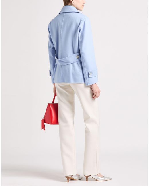 Moorer Blue Sky Coat Virgin Wool, Polyamide