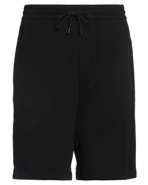 Emporio Armani Black Shorts & Bermuda Shorts Cotton, Polyester, Elastane for men
