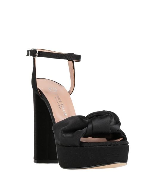 Divine Follie Black Sandals Synthetic Material