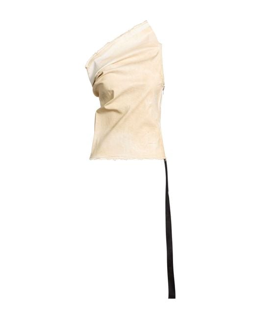 Rick Owens White Top Cotton, Elastomultiester, Rubber