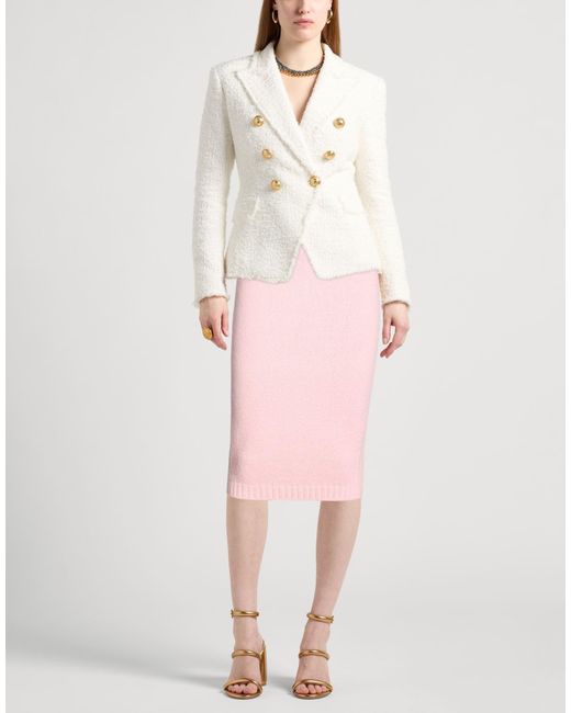 Tom Ford Pink Midi Skirt Polyamide, Wool, Cashmere, Elastane