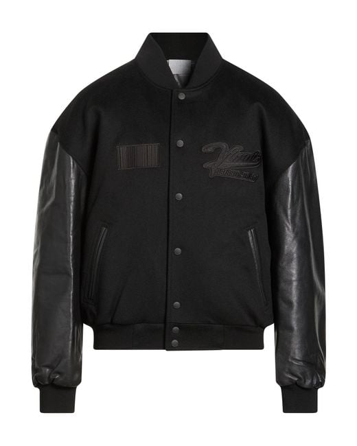 VTMNTS Black Jacket Virgin Wool for men
