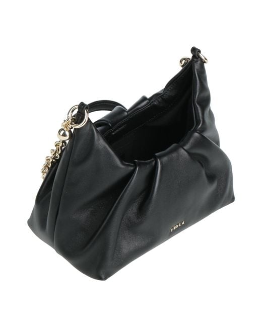 Furla Black Cross-Body Bag Leather