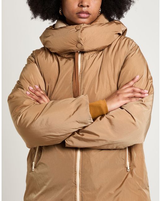 Alysi Natural Camel Puffer Polyamide, Cotton, Elastane, Polyester