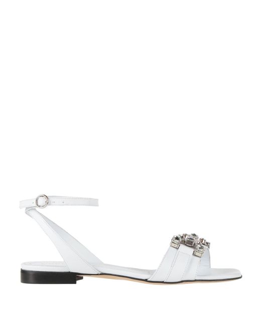 Bervicato White Sandals Leather