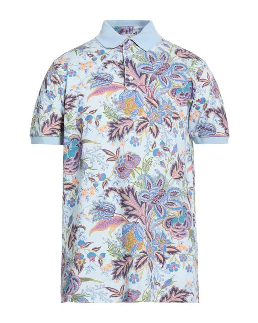 Polo Etro de hombre de color Blue