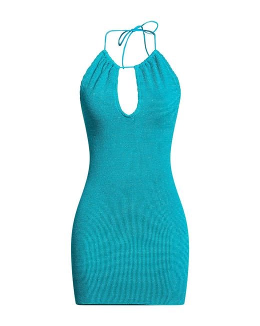 Mc2 Saint Barth Blue Mini Dresses