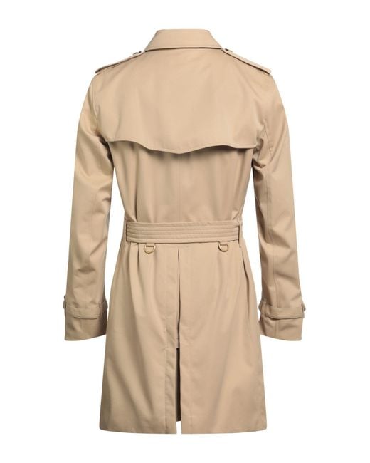 Burberry Natural Prorsum Sand Overcoat & Trench Coat Cotton for men