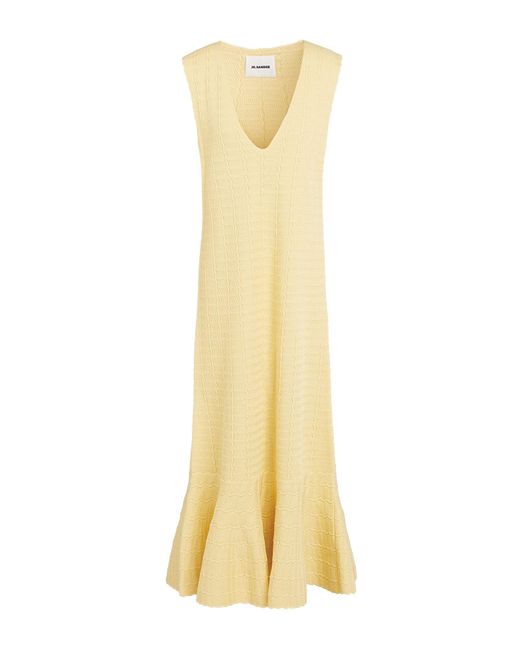 Jil Sander Metallic Maxi Dress