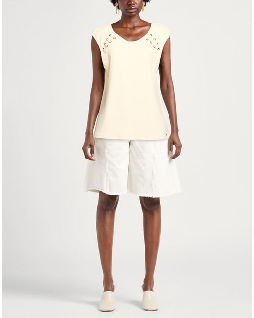 Calvin Klein Natural T-Shirt Polyester, Elastane