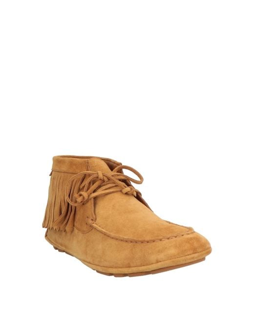 Bally Brown Camel Ankle Boots Calfskin for men