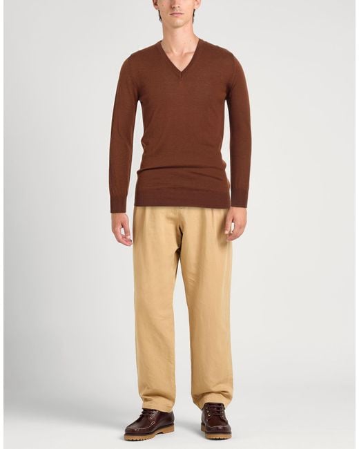 Pullover Daniele Alessandrini de hombre de color Brown