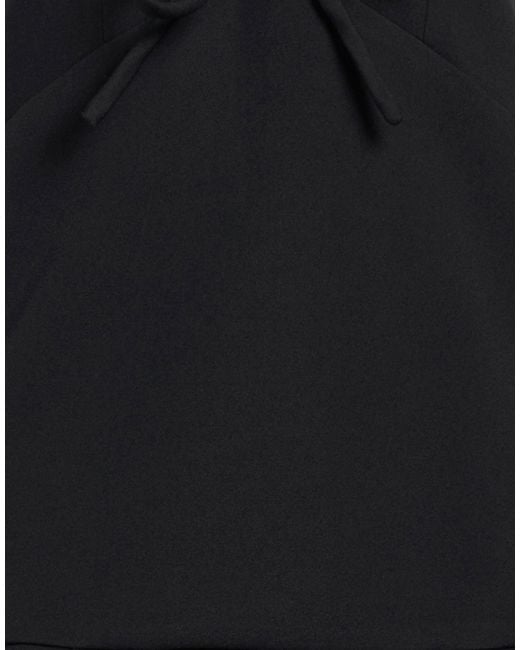 MSGM Black Mini Dress Polyester, Elastane