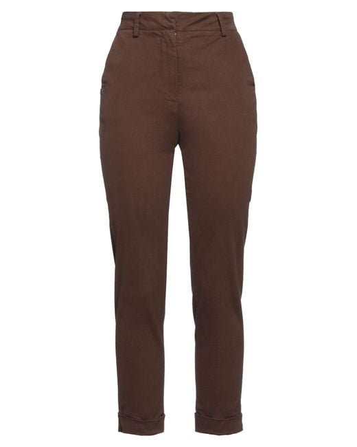 Manila Grace Brown Pants
