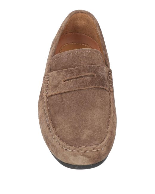 Cerruti 1881 Brown Tan Loafers Cow Leather for men