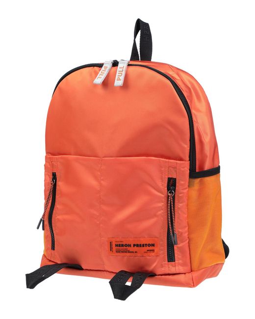 Heron Preston Orange Backpack for men
